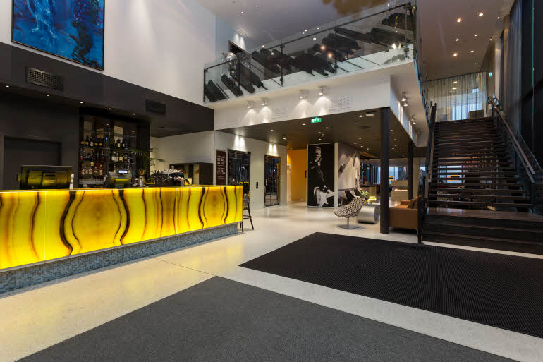 Scandic Rock City, front desk, reception