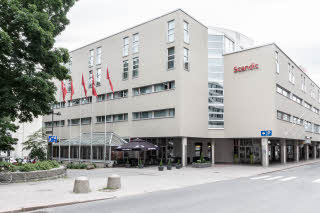 Facade of Scandic Atrium in Turku Finland