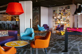 Lobby biljard hotell Scandic Elmia