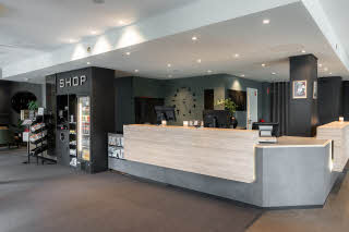 Lobby at scandic oslo city in oslo