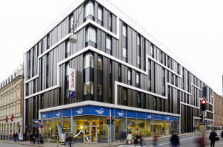 Fasad hotell Scandic Aarhus City Århus