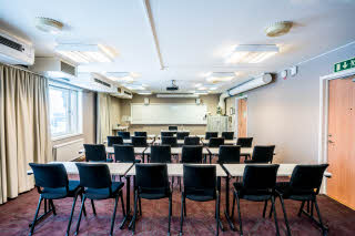 Meeting room, view from back. 