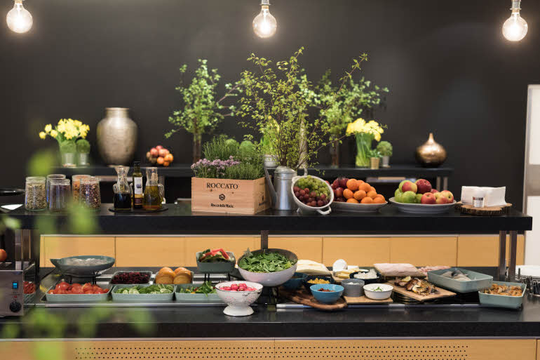 Restaurang frukost Scandic Gdansk Polen