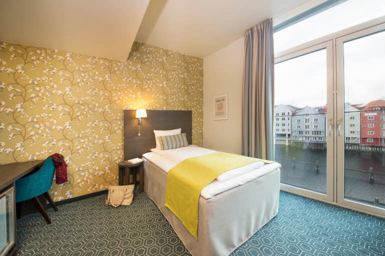 Standard enkelrum hotell Scandic Bakklandet Trondheim