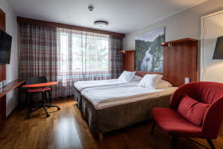 standard twin room at scandic rukahovi in rukatunturi finland