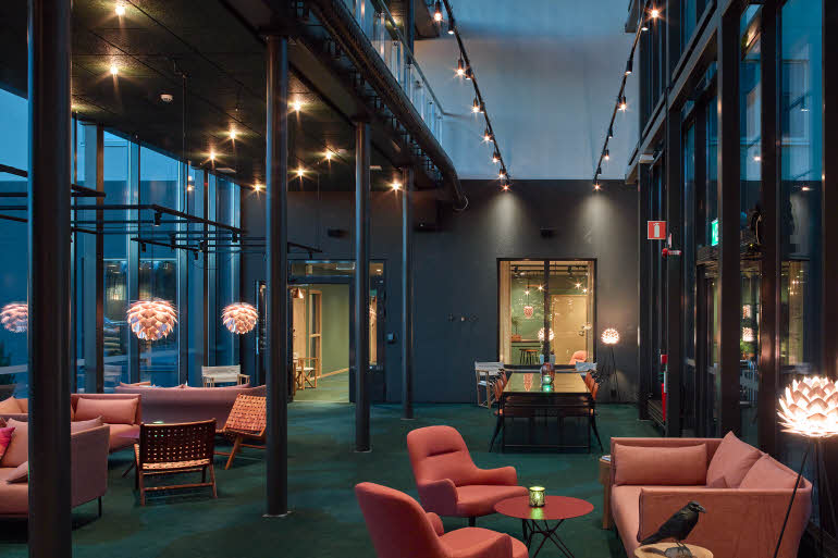Lobby kväll Scandic Örnsköldsvik