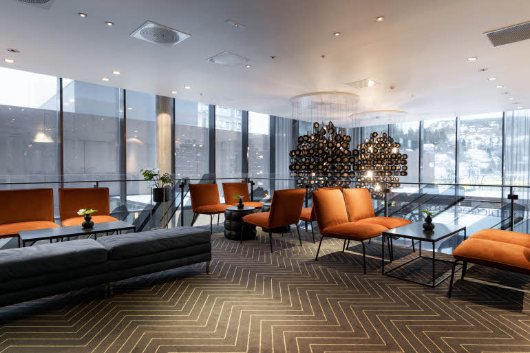 lobby at scandic rock city