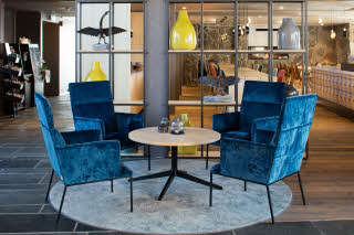 Lobby fåtölj hotell Scandic Svolvaer